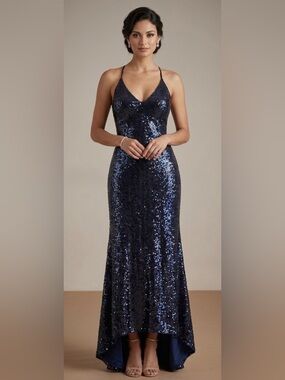 floral chiffon maxi dress with sleeves Floral Chiffon Maxi Gown with Long Sleeves main image 1